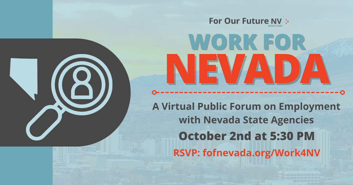 Work For Nevada A Virtual Public Forum on Employment with Nevada State Agencies · Mobilize